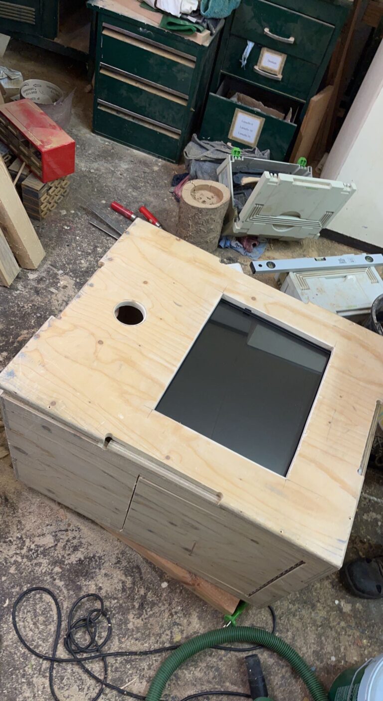 Bouw van de RetroBooth in de werkplaats